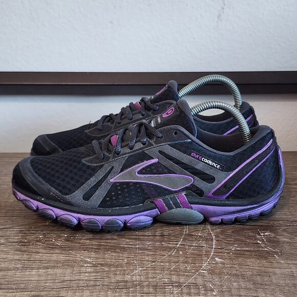 Brooks Pure Cadence Women’s Athletic Running Shoes Sneakers Size 10 Black - Picture 1 of 9